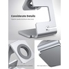 Lamicall Watch Stand for Apple Watch Magnetic Fast Charger | Aluminum Alloy Desk Charging Stand Holder Dock for iWatch SE3 SE2 Ultra 3, Series 11 10 9 8 7 6 5 (49/46/45/44/42/41/40/38mm)(Sliver)