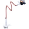 Lamicall Gooseneck Bed Phone Holder 33.4″ Full Adjustable Flexible Arm | Fast Install, Full Adjustable, Stable Flexible Long Arm, Bedside Multipurpose Holder for 4-7″ Phone, iPhone 17 Pro Max Air(Rose Gold)