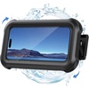 Lamicall Shower Phone Holder Waterproof – 480° Rotatable Wall Mount Case | Retractable Adjustable, Bathroom iPhone Stand Holder, Fog Resistant Bath Shower Accessories for Dorm Room, 4″-7″ Phones(Black)