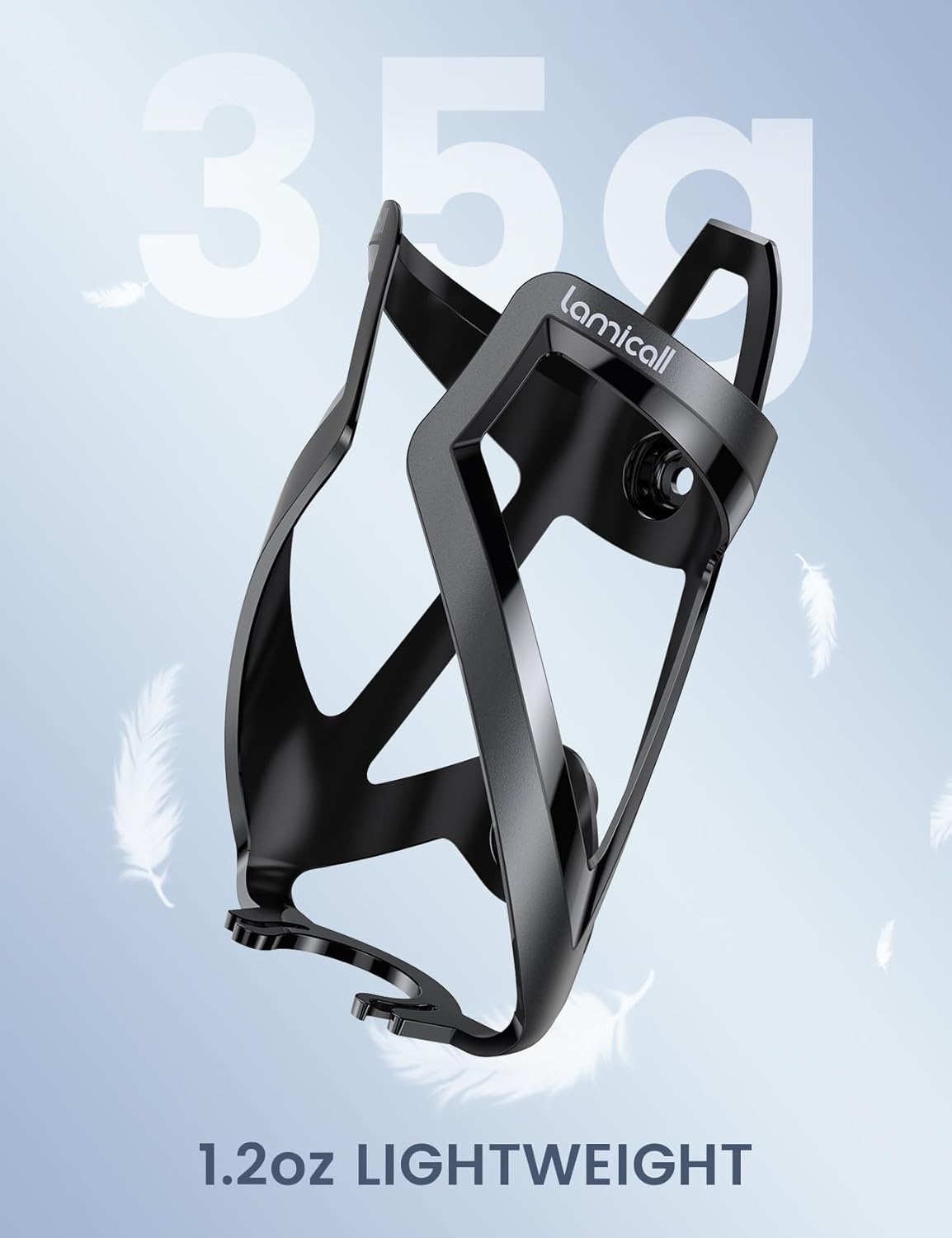 image:imageLamicall Bike Water Bottle Holder 12 Oz Ultralight amp Sturdy Bike Cup Holder Bicycle Drink Cage Cycling Bike Water Bottle Cage with Screw Tool for 275394 Diameter Bottles Sturdy Bicycle Drink Cage Cycling Bike Water Bottle Cage with Screw Tool for 275394 Diameter Bottles BlackBlack