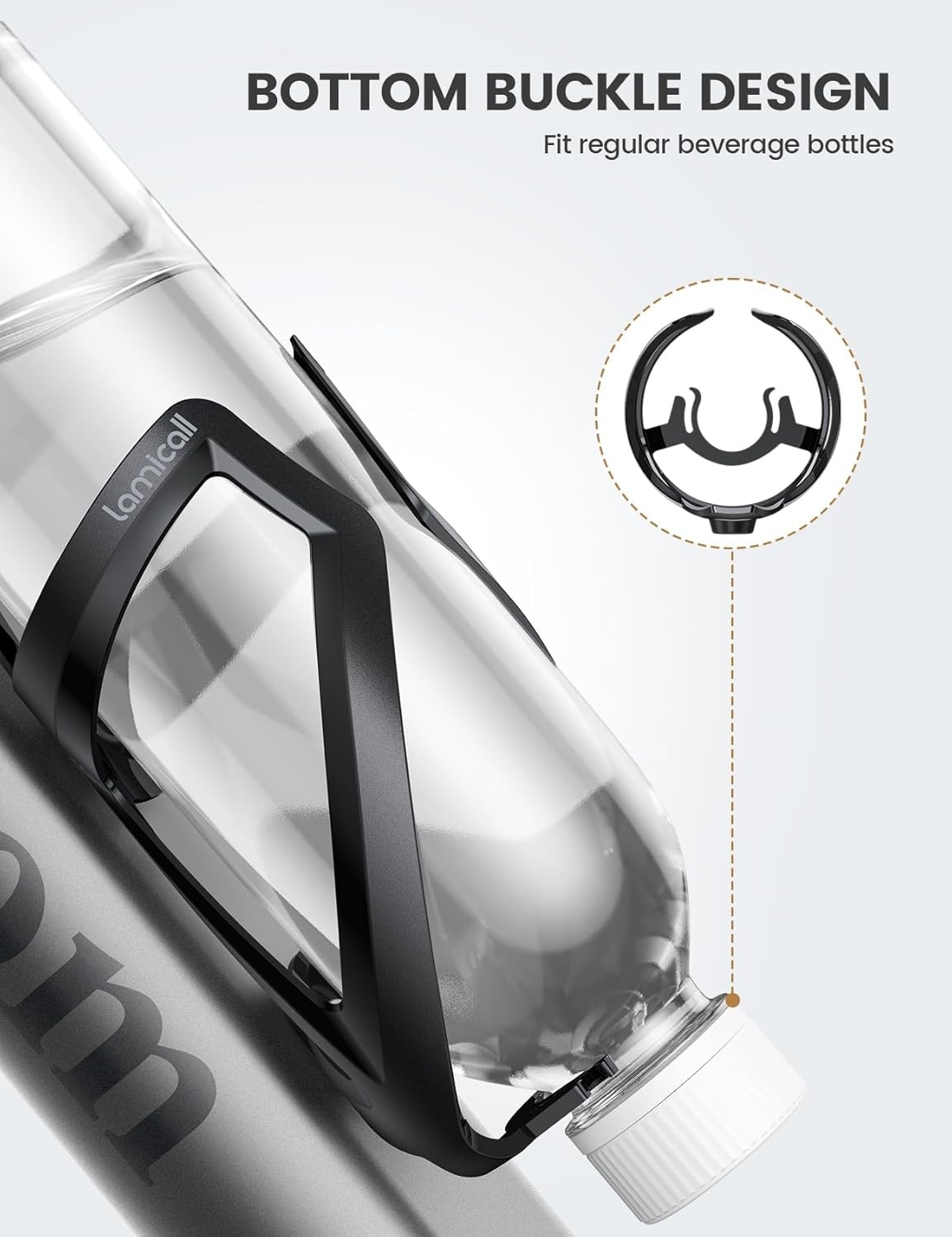 image:imageLamicall Bike Water Bottle Holder 12 Oz Ultralight amp Sturdy Bike Cup Holder Bicycle Drink Cage Cycling Bike Water Bottle Cage with Screw Tool for 275394 Diameter Bottles Sturdy Bicycle Drink Cage Cycling Bike Water Bottle Cage with Screw Tool for 275394 Diameter Bottles BlackBlack