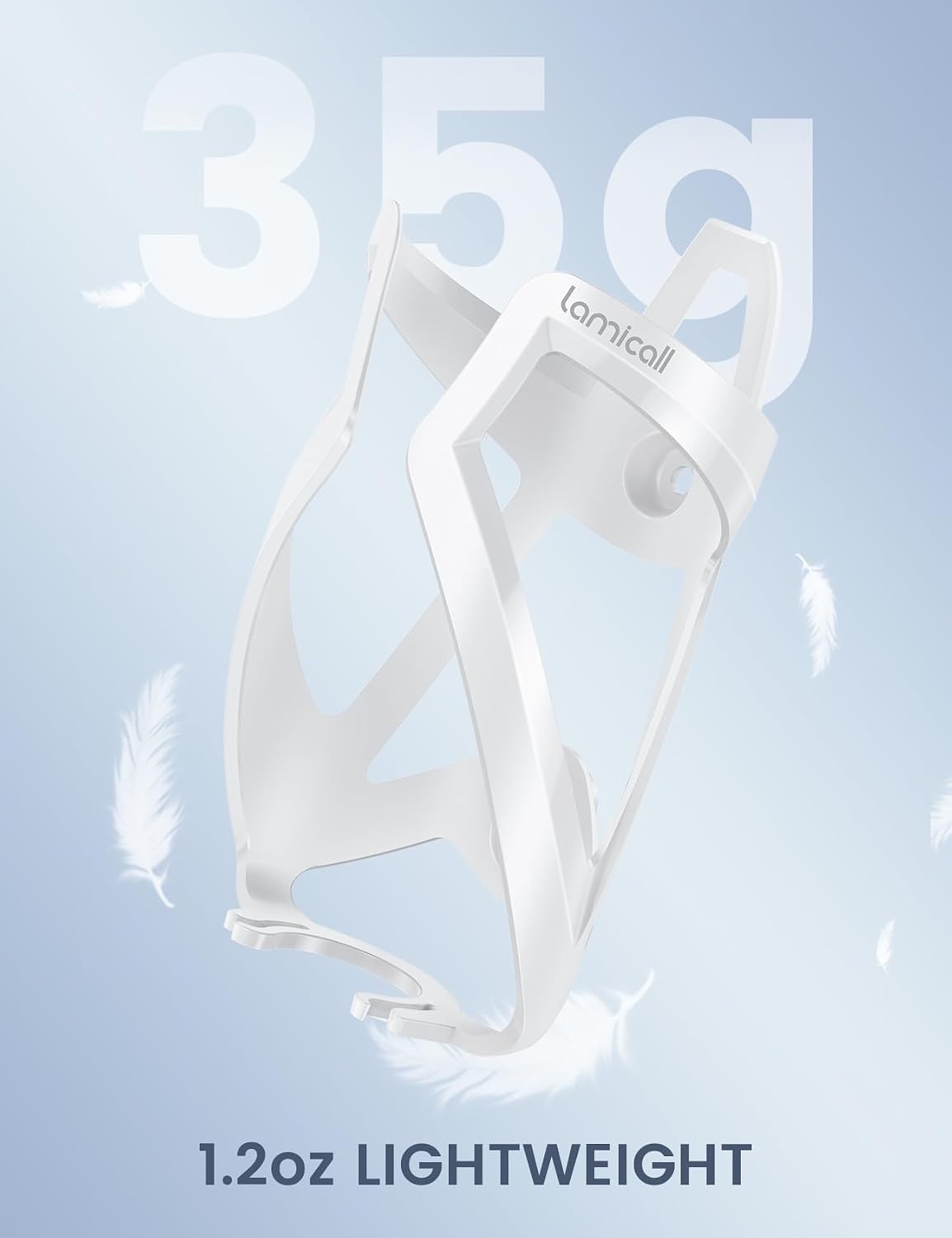 image:imageLamicall Bike Water Bottle Holder 12 Oz Ultralight amp Sturdy Bike Cup Holder Bicycle Drink Cage Cycling Bike Water Bottle Cage with Screw Tool for 275394 Diameter Bottles Sturdy Bicycle Drink Cage Cycling Bike Water Bottle Cage with Screw Tool for 275394 Diameter Bottles BlackWhite2 Pack
