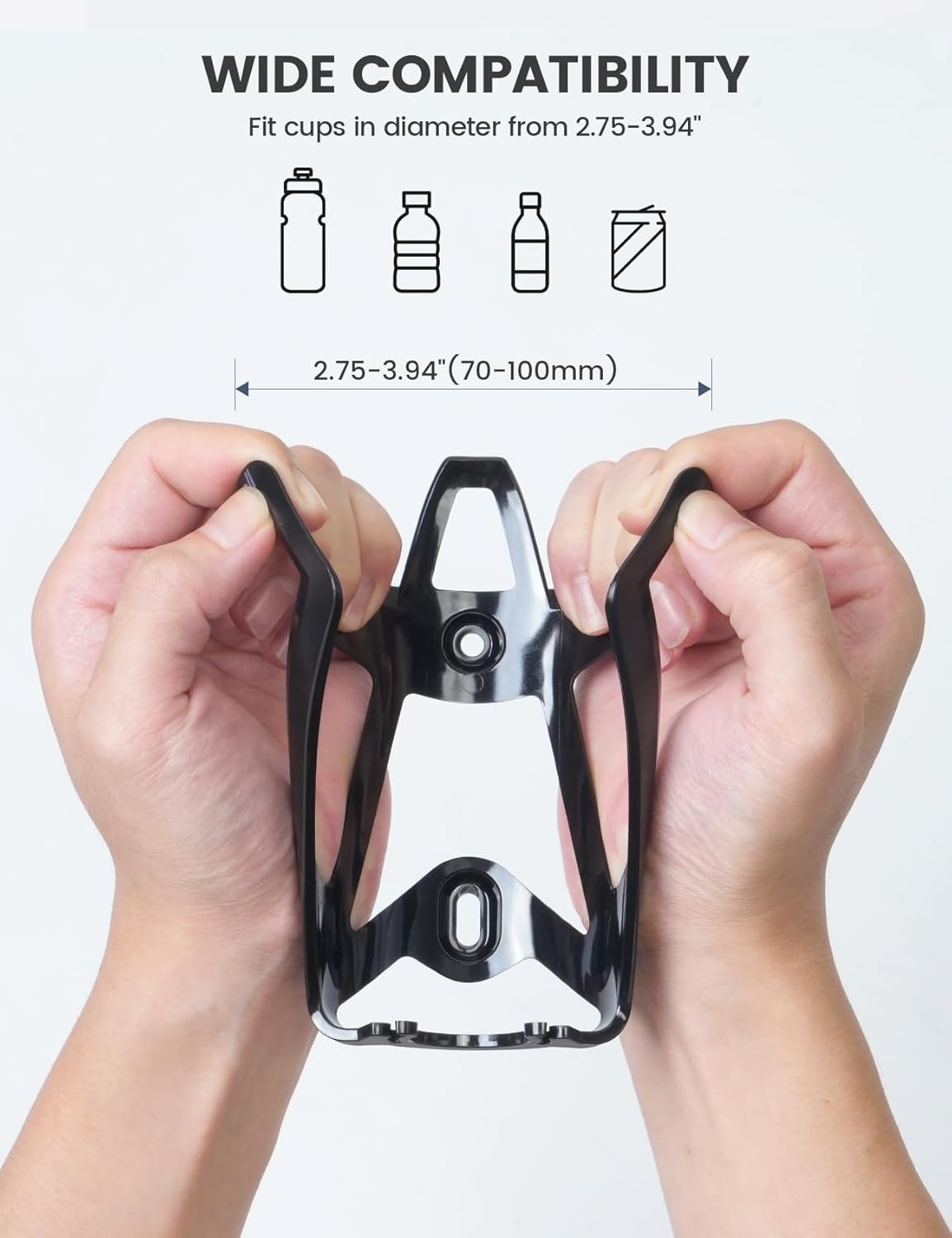 image:imageLamicall Bike Water Bottle Holder 12 Oz Ultralight amp Sturdy Bike Cup Holder Bicycle Drink Cage Cycling Bike Water Bottle Cage with Screw Tool for 275394 Diameter Bottles Sturdy Bicycle Drink Cage Cycling Bike Water Bottle Cage with Screw Tool for 275394 Diameter Bottles BlackBlack