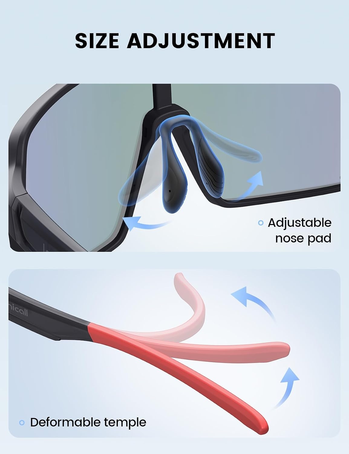 image:imageLamicall XL Size Polarized Sports Sunglasses for Men Women Large UV400 Protection Sun Glasses Running Cycling BaseballBlack Framered Lens
