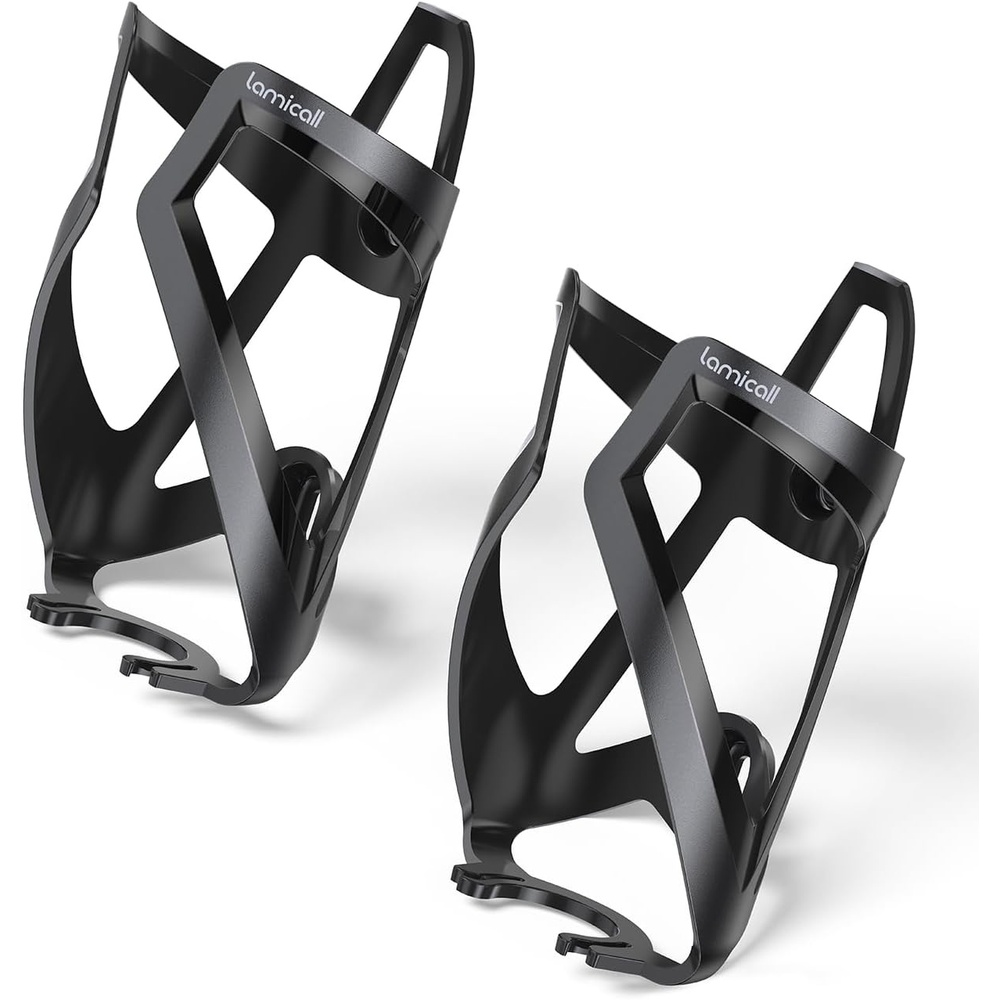 image:imageLamicall Bike Water Bottle Holder 12 Oz Ultralight amp Sturdy Bike Cup Holder Bicycle Drink Cage Cycling Bike Water Bottle Cage with Screw Tool for 275394 Diameter Bottles Sturdy Bicycle Drink Cage Cycling Bike Water Bottle Cage with Screw Tool for 275394 Diameter Bottles BlackBlack2 Pack