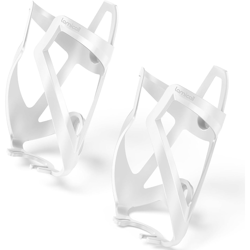 image:imageLamicall Bike Water Bottle Holder 12 Oz Ultralight amp Sturdy Bike Cup Holder Bicycle Drink Cage Cycling Bike Water Bottle Cage with Screw Tool for 275394 Diameter Bottles Sturdy Bicycle Drink Cage Cycling Bike Water Bottle Cage with Screw Tool for 275394 Diameter Bottles BlackWhite2 Pack