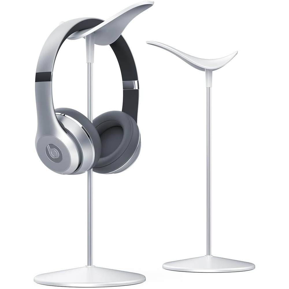 image:imageLamicall Headphone Stand Desktop Headset Holder Elegant Earphone Stand Unique Appearance Design Ultra Sturdy MultiScenario Use for All Headset like Airpods Max HyperX Beats Senn heiserWhite