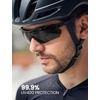 Lamicall 22g Polarized Sports Sunglasses – UV400 Protection Men Women Sun Glasses for Driving Running Cycling Baseball Golf(Black Frame-gray Lens)