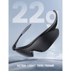 Lamicall 22g Polarized Sports Sunglasses – UV400 Protection Men Women Sun Glasses for Driving Running Cycling Baseball Golf(Black Frame-gray Lens)