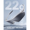 Lamicall 22g Polarized Sports Sunglasses – UV400 Protection Men Women Sun Glasses for Driving Running Cycling Baseball Golf(Silver Frame-silver Gray Lens)