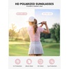 Lamicall 22g Polarized Sports Sunglasses for Men Women – UV400 Protection Sun Glasses for Running Cycling Baseball Driving(Pink Frame-pink Lens)