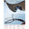 Lamicall 24g Polarized Sports Sunglasses for Men Women – UV400 Protection Sun Glasses for Baseball Running Cycling Fishing(Black Frame-orange Lens)