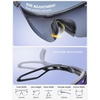 Lamicall 24g Polarized Sports Sunglasses for Men Women – UV400 Protection Sun Glasses for Baseball Running Cycling Fishing(Gray Frame-purple Lens)