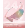 Lamicall 24g Polarized Sports Sunglasses for Men Women – UV400 Protection Sun Glasses for Baseball Running Cycling Fishing(Pink Frame-deep Pink Lens)