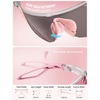 Lamicall 24g Polarized Sports Sunglasses for Men Women – UV400 Protection Sun Glasses for Baseball Running Cycling Fishing(Transparent Frame-pink Lens)