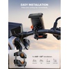 Lamicall Bike Motorcycle Phone Mount Holder – [1s Quick Lock] | Bike Cell Phone Holder Clip, Bicycle Scooter Handlebar Clamp, for iPhone 17 16 15 Pro Max, Galaxy S25 Ultra, 6-7.2″ Phones(Orange)