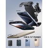 Lamicall Bike Motorcycle Phone Mount Holder – [1s Quick Lock] | Bike Cell Phone Holder Clip, Bicycle Scooter Handlebar Clamp, for iPhone 17 16 15 Pro Max, Galaxy S25 Ultra, 6-7.2″ Phones(Gray)