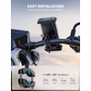 Lamicall Bike Motorcycle Phone Mount Holder – [1s Quick Lock] | Bike Cell Phone Holder Clip, Bicycle Scooter Handlebar Clamp, for iPhone 17 16 15 Pro Max, Galaxy S25 Ultra, 6-7.2″ Phones(Gray)