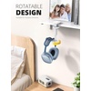 Lamicall Headphone Stand, Headset Holder – [2025 Upgarded] 360° Rotating Headphone Hanger, Earphone Holder Hook Mount Clamp Under Desk for Airpods Max, Sennheiser, More, White(White)