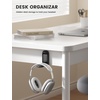 Lamicall Headphone Stand, Sticky Headset Holder, Foldable Headphone Holder | Compact Headphone Hook Mount, Adhesive Hanger Clip Under Desk, Earphone Clamp for Airpods Max, HyperX, Sennheiser, Black(Black)