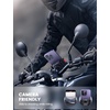 Lamicall Motorcycle Bike Phone Mount, 1s Lock Bike Phone Holder | Camera Friendly Bicycle Phone Clip, Scooter Accessories Gifts for iPhone Pro Max, Galaxy S25 Ultra, 4.7-7″ Phones(Red)