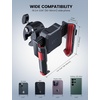 Lamicall Motorcycle Bike Phone Mount, 1s Lock Bike Phone Holder | Camera Friendly Bicycle Phone Clip, Scooter Accessories Gifts for iPhone Pro Max, Galaxy S25 Ultra, 4.7-7″ Phones(Red)