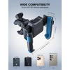 Lamicall Motorcycle Bike Phone Mount, 1s Quick Release Bike Phone Holder | Camera Friendly Bicycle Cell Phone Holder Clip, Scooter Handlebar Clamp, for iPhone Pro Max, Galaxy, 4.7-7″ Phones, Blue(Blue)
