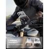 Lamicall Motorcycle Bike Phone Mount with Upgrade Vibration Dampener | Camera Friendly, for 6-7.2″ Phones, Bike Phone Holder Handlebar Clamp, Bicycle Cell Phone Mount, iPhone, Galaxy(Orange)