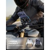 Lamicall Motorcycle Bike Phone Mount with Upgrade Vibration Dampener | Camera Friendly, for 6-7.2″ Phones, Bike Phone Holder Handlebar Clamp, Bicycle Cell Phone Mount, iPhone, Galaxy(Blue)