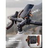 Lamicall Motorcycle Bike Phone Mount with Upgrade Vibration Dampener | Camera Friendly, for 6-7.2″ Phones, Bike Phone Holder Handlebar Clamp, Bicycle Cell Phone Mount, iPhone, Galaxy(Orange)