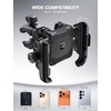 Lamicall Motorcycle Bike Phone Mount with Upgrade Vibration Dampener | Camera Friendly, for 6-7.2″ Phones, Bike Phone Holder Handlebar Clamp, Bicycle Cell Phone Mount, iPhone, Galaxy(Black)
