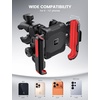 Lamicall Motorcycle Bike Phone Mount with Upgrade Vibration Dampener | Camera Friendly, for 6-7.2″ Phones, Bike Phone Holder Handlebar Clamp, Bicycle Cell Phone Mount, iPhone, Galaxy(Red)