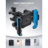 Lamicall Motorcycle Bike Phone Mount with Upgrade Vibration Dampener | Camera Friendly, for 6-7.2″ Phones, Bike Phone Holder Handlebar Clamp, Bicycle Cell Phone Mount, iPhone, Galaxy(Blue)