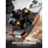 Lamicall Motorcycle Bike Phone Mount with Upgrade Vibration Dampener | Camera Friendly, for 6-7.2″ Phones, Bike Phone Holder Handlebar Clamp, Bicycle Cell Phone Mount, iPhone, Galaxy(Orange)