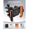 Lamicall Motorcycle Bike Phone Mount with Upgrade Vibration Dampener | Camera Friendly, for 6-7.2″ Phones, Bike Phone Holder Handlebar Clamp, Bicycle Cell Phone Mount, iPhone, Galaxy(Orange)