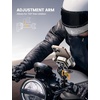 Lamicall Motorcycle Phone Mount Holder – [All Metal] [Anti Shake] | 1s Lock Bike Phone Holder Handlebar Clamp, Bicycle Cell Phone Mount, for iPhone 17 Pro Max, Galaxy, 4.7-7.2″ Phones, Black(Gold)