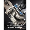 Lamicall Motorcycle Phone Mount Holder – [All Metal] [Anti Shake] | 1s Lock Bike Phone Holder Handlebar Clamp, Bicycle Cell Phone Mount, for iPhone 17 Pro Max, Galaxy, 4.7-7.2″ Phones, Black(Gold)