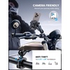 Lamicall Motorcycle Phone Mount Holder – [All Metal] [Anti Shake] | 1s Lock Bike Phone Holder Handlebar Clamp, Bicycle Cell Phone Mount, for iPhone 17 Pro Max, Galaxy, 4.7-7.2″ Phones, Black(Black)