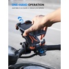 Lamicall Motorcycle Phone Mount Holder with Dual Vibration Dampener | Upgrade Handlebar Clip, Motorcycle Cell Phone Holder, Bike Phone Mount, for iPhone Pro Max, 4.7-6.7″ Phones, Black(Orange)
