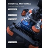 Lamicall Motorcycle Phone Mount Holder with Dual Vibration Dampener | Upgrade Handlebar Clip, Motorcycle Cell Phone Holder, Bike Phone Mount, for iPhone Pro Max, 4.7-6.7″ Phones, Black(Orange)