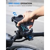 Lamicall Motorcycle Phone Mount Holder with Dual Vibration Dampener | Upgrade Handlebar Clip, Motorcycle Cell Phone Holder, Bike Phone Mount, for iPhone Pro Max, 4.7-6.7″ Phones, Black(Blue)