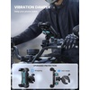 Lamicall Motorcycle Phone Mount Holder with Dual Vibration Dampener | Upgrade Handlebar Clip, Motorcycle Cell Phone Holder, Bike Phone Mount, for iPhone Pro Max, 4.7-6.7″ Phones, Black(Blue)