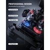 Lamicall Motorcycle Phone Mount Holder with Dual Vibration Dampener | Upgrade Handlebar Clip, Motorcycle Cell Phone Holder, Bike Phone Mount, for iPhone Pro Max, 4.7-6.7″ Phones, Black(Red)