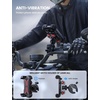 Lamicall Motorcycle Phone Mount Holder with Dual Vibration Dampener | Upgrade Handlebar Clip, Motorcycle Cell Phone Holder, Bike Phone Mount, for iPhone Pro Max, 4.7-6.7″ Phones, Black(Red)