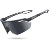 Lamicall 24g Polarized Sports Sunglasses for Men Women – UV400 Protection Sun Glasses for Baseball Running Cycling Fishing(Gray Frame – Gray Lens)