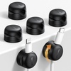 Lamicall 6 Pack Rotatable Cord Organizer, 1s Lock Spring Cable Holder Clips | Nightstand Desk Office Organizer Accessories, Home Dorm Phone Charger Cable Management, Adhesive Wire Keeper for Wall Car(6Pack – Rotatable)