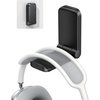 Lamicall Headphone Stand, Sticky Headset Hanger, Adhesive Headphone Holder | Headset Hook Mount Clip Under Desk, Earphone Clamp for Airpods Max, HyperX, Sennheiser, Black(Black – One Pack)