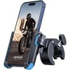Lamicall Motorcycle Bike Phone Mount, 1s Lock Bike Phone Holder | Camera Friendly Bicycle Phone Clip, Scooter Accessories Gifts for iPhone Pro Max, Galaxy S25 Ultra, 4.7-7″ Phones(Blue)