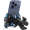 Lamicall Motorcycle Bike Phone Mount with Upgrade Vibration Dampener | Camera Friendly, for 6-7.2″ Phones, Bike Phone Holder Handlebar Clamp, Bicycle Cell Phone Mount, iPhone, Galaxy(Blue)