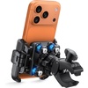 Lamicall Motorcycle Bike Phone Mount with Upgrade Vibration Dampener | Camera Friendly, for 6-7.2″ Phones, Bike Phone Holder Handlebar Clamp, Bicycle Cell Phone Mount, iPhone, Galaxy(Black)